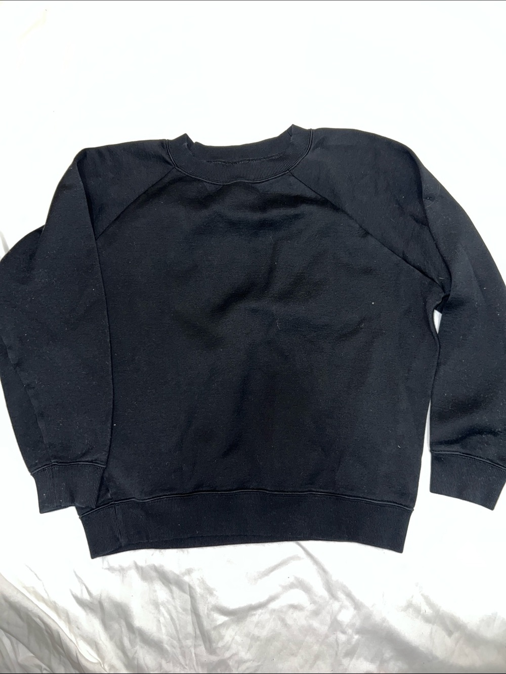 Women’s Classic Black Louis Vuitton Crewneck Sweatshirt, Size Medium